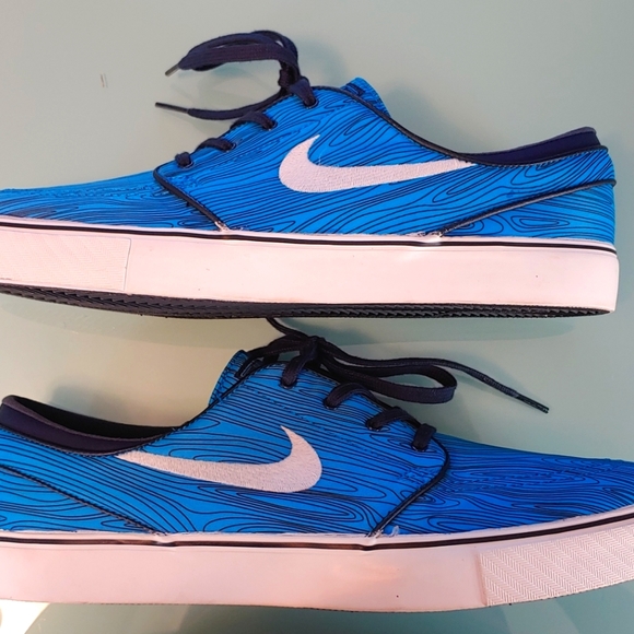 Nike SB Zoom Stefan Janoski Everyday Skateshoe Size 12 Blue/Black 2014 - Picture 4 of 8